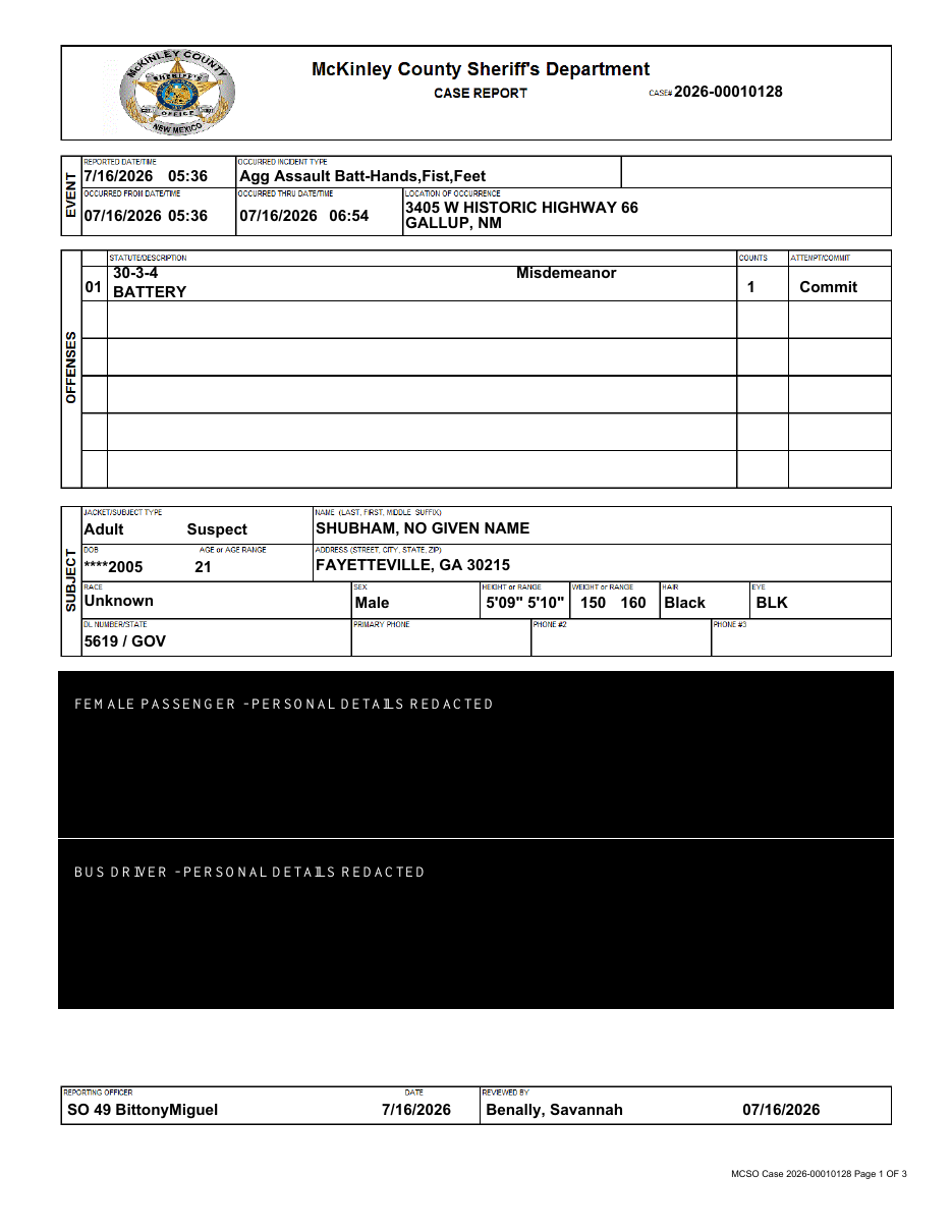 MCSO investigative report