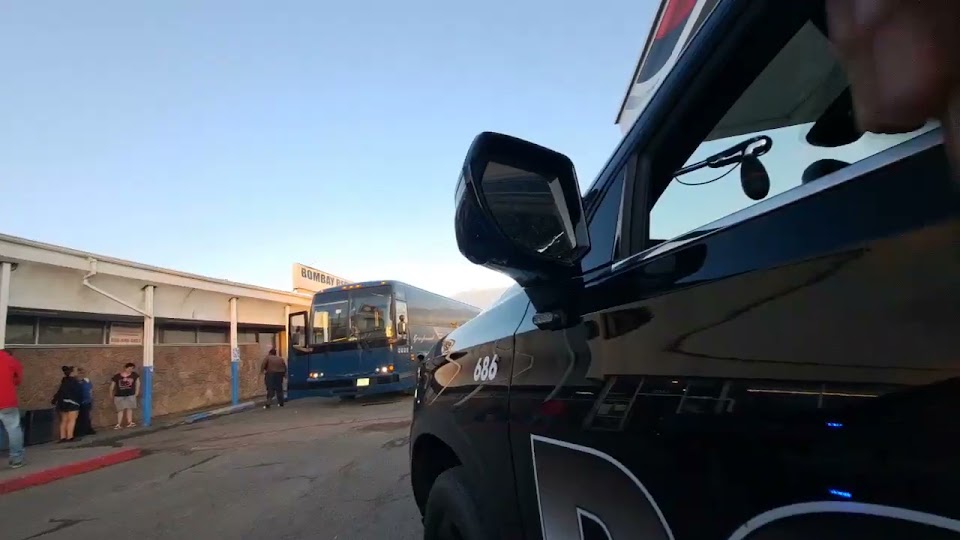 Source thumbnail from Keah-Tigh’s main-camera recording beside a patrol vehicle